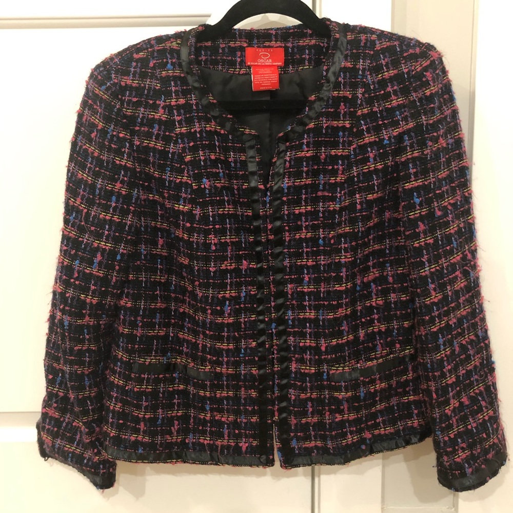 Oscar De La Renta tweed blazer